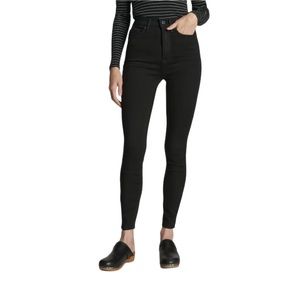 Everlane The Way High Black Skinny Jean in Organic Cotton Size 26